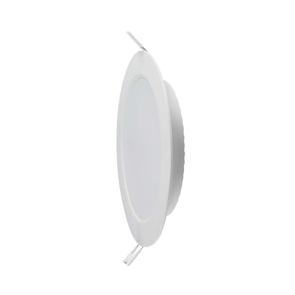 18W Panel LED Podtynkowy, Barwa:6500K, Okrągła, Biały, VTAC, SKU 7866