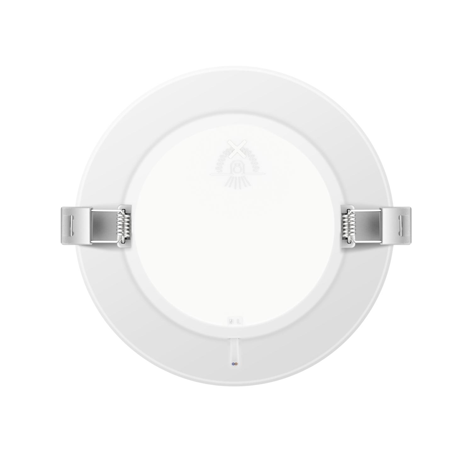 Okrągły downlight podtynkowy LED E6 6W Światło białe(6W,6500K,Barwa Zimna,620lm)