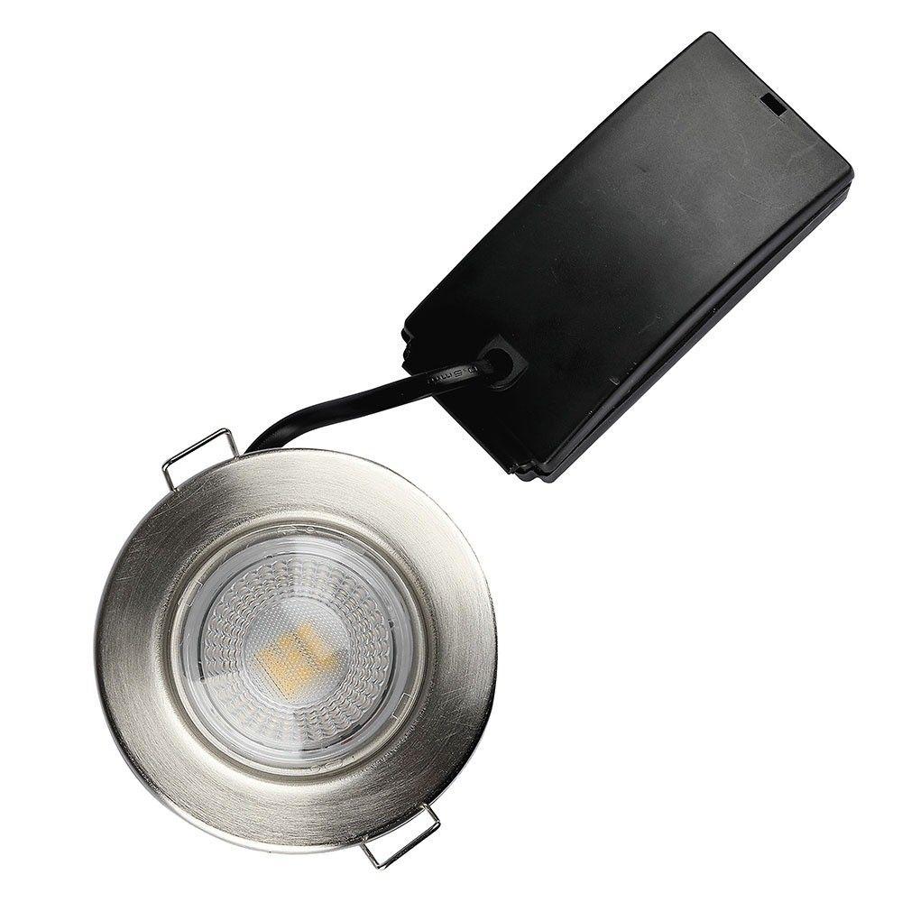 VT-885 5W SPOTLIGHT FIRERATED FITTING SAMSUNG CHIP 4000K -NICKLE DIMMABLE