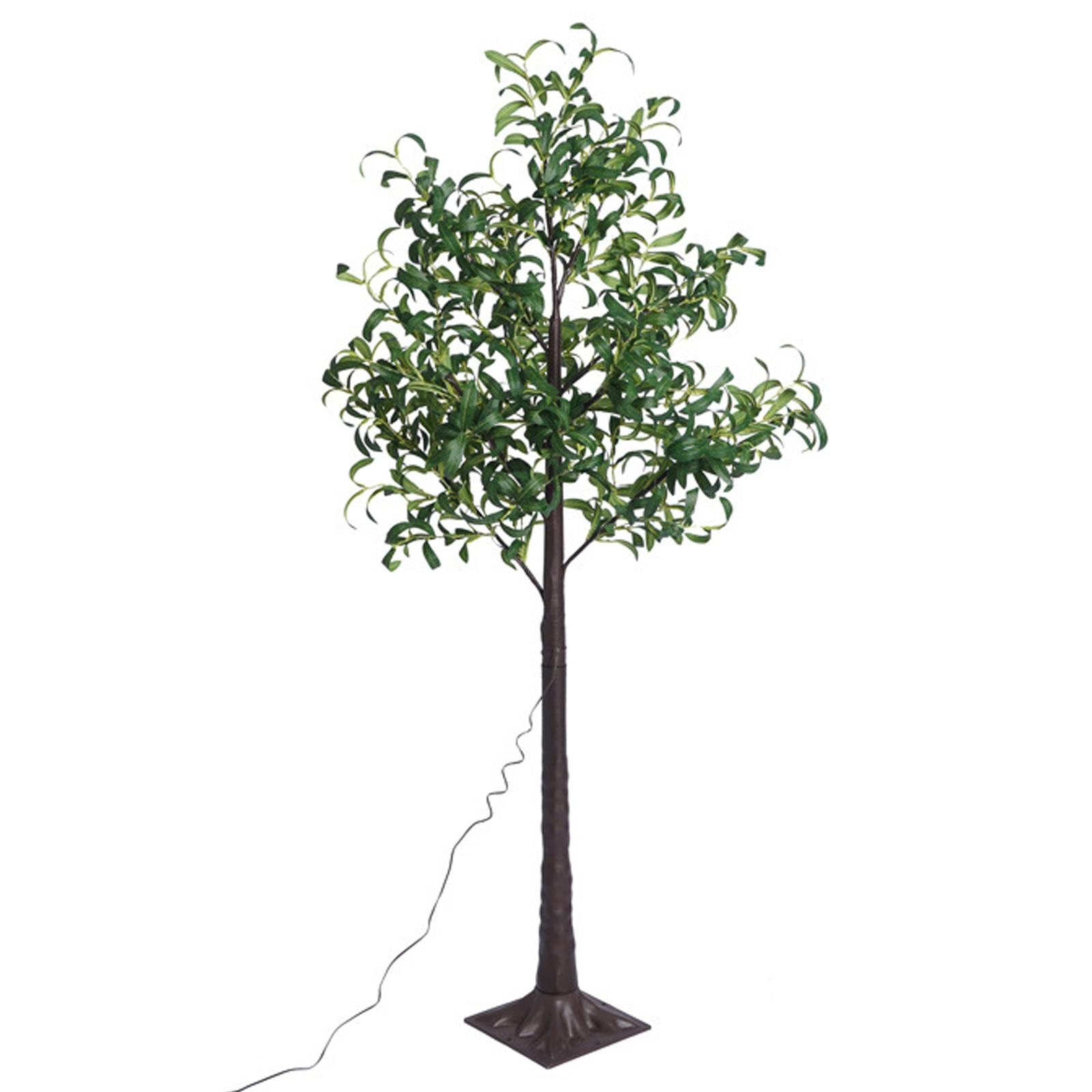 Solar simulation plant-tree-Olive leaves-dark green2700K-2M+1.8M-285LED-8blinkI-underground-P65