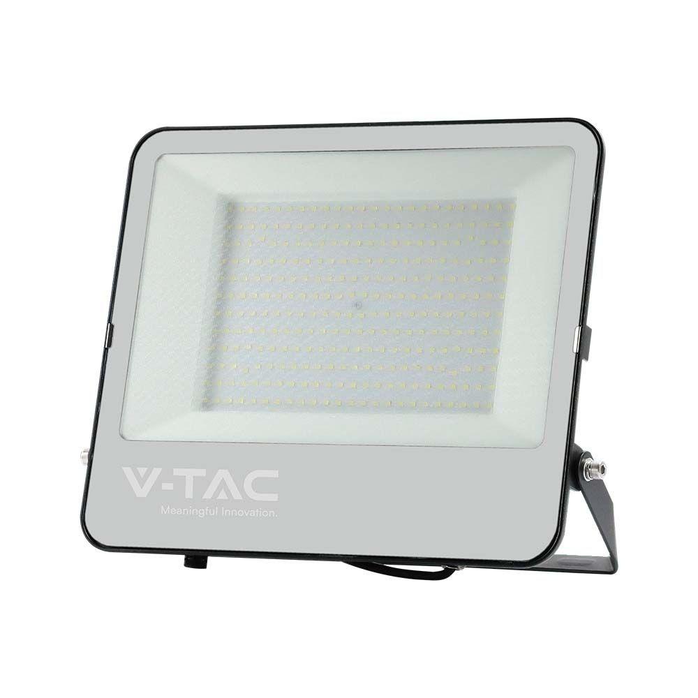 VT-44206 200W LED FLOODLIGHT 6500K BLACK BODY GREY GLASS 160LM/W