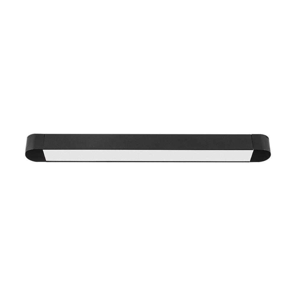 14W Lampa na Szynoprzewód SLIM MAGNETIC, Barwa: 3000K, Obudowa: Czarna , VTAC, SKU 10243