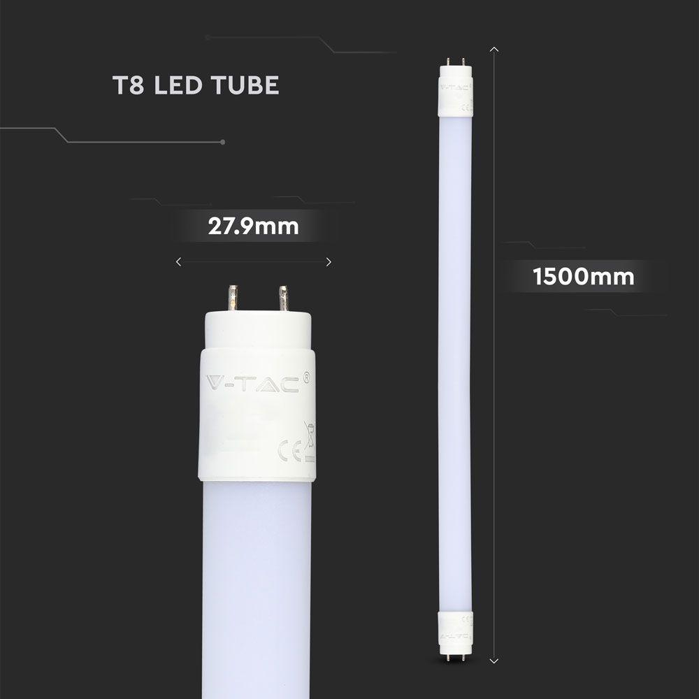 22W Świetlówka LED PLASTIK 150 cm, Chip SAMSUNG, Barwa:4000K, VTAC, SKU 657