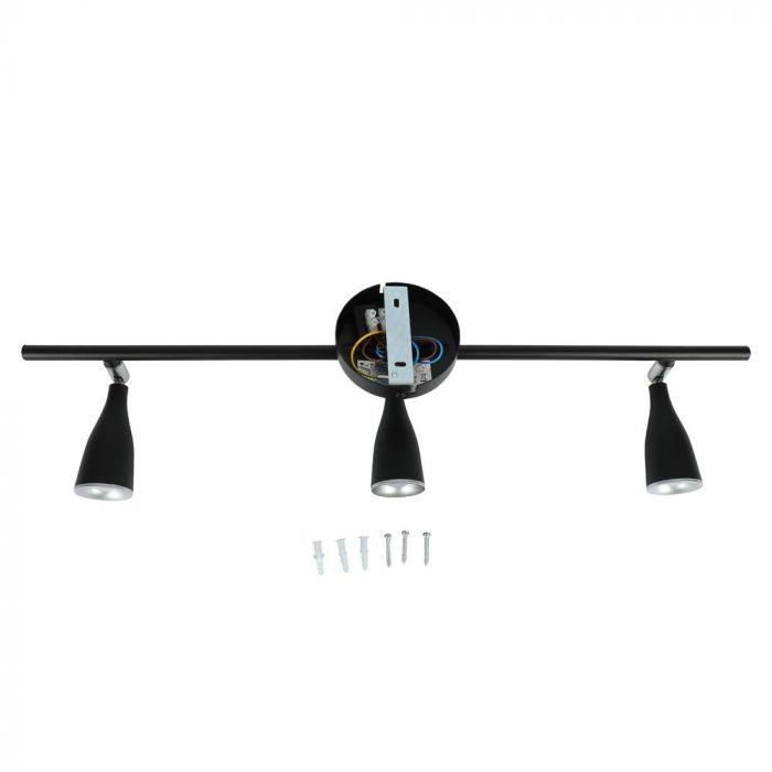 13.5W Lampa sufitowa, Barwa:4000K , Czarny, VTAC, SKU 8273