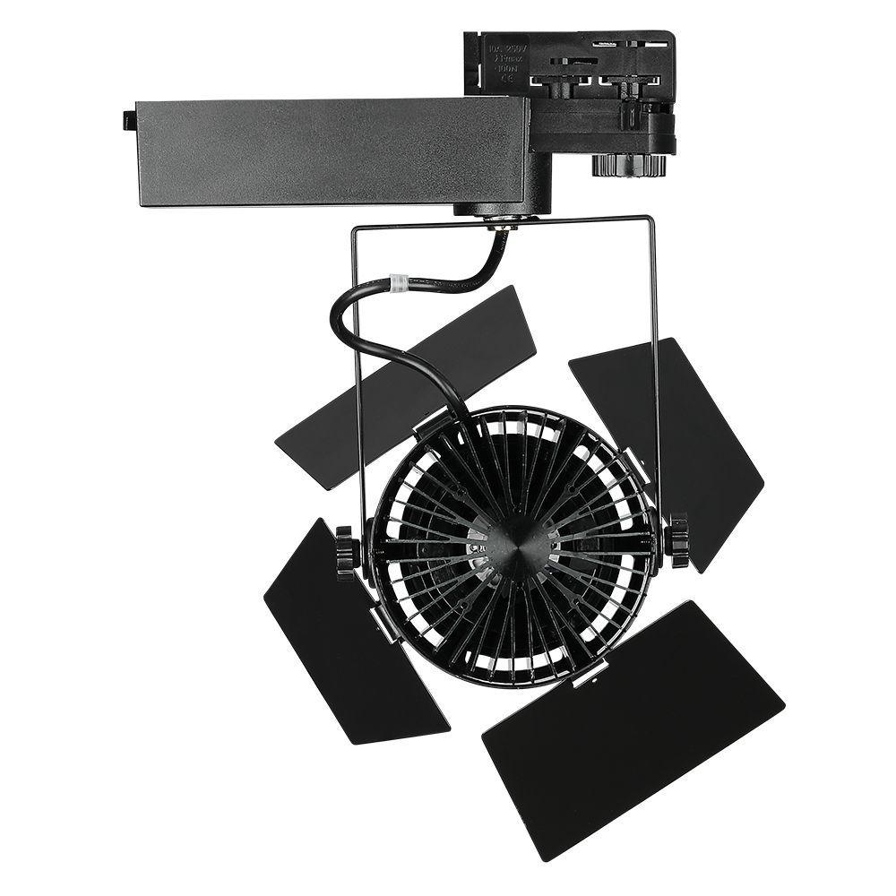 VT-433 33W LED TRACKLIGHT SAMSUNG CHIP 3000K 5 YRS WARRANTY,BLACK BODY