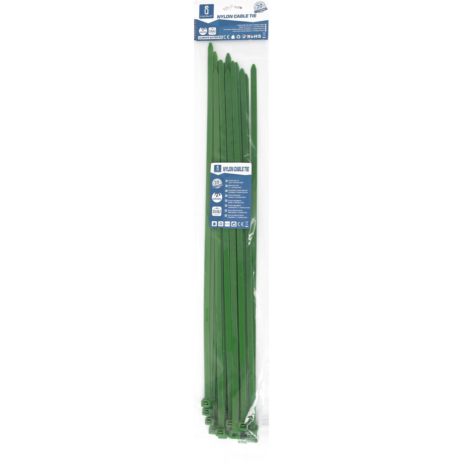 Nylon Cable Ties W7.2*L450mm Green