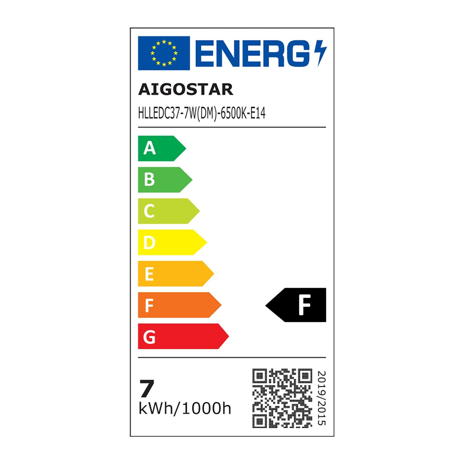 Ściemnialna żarówka LED C37 E14 7W 6500K