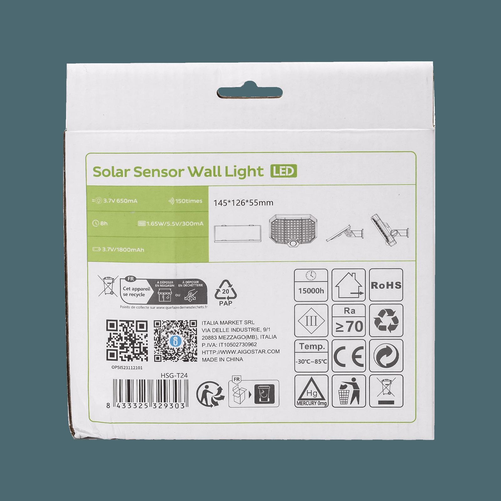 Solar wall lights 2.4W IP65