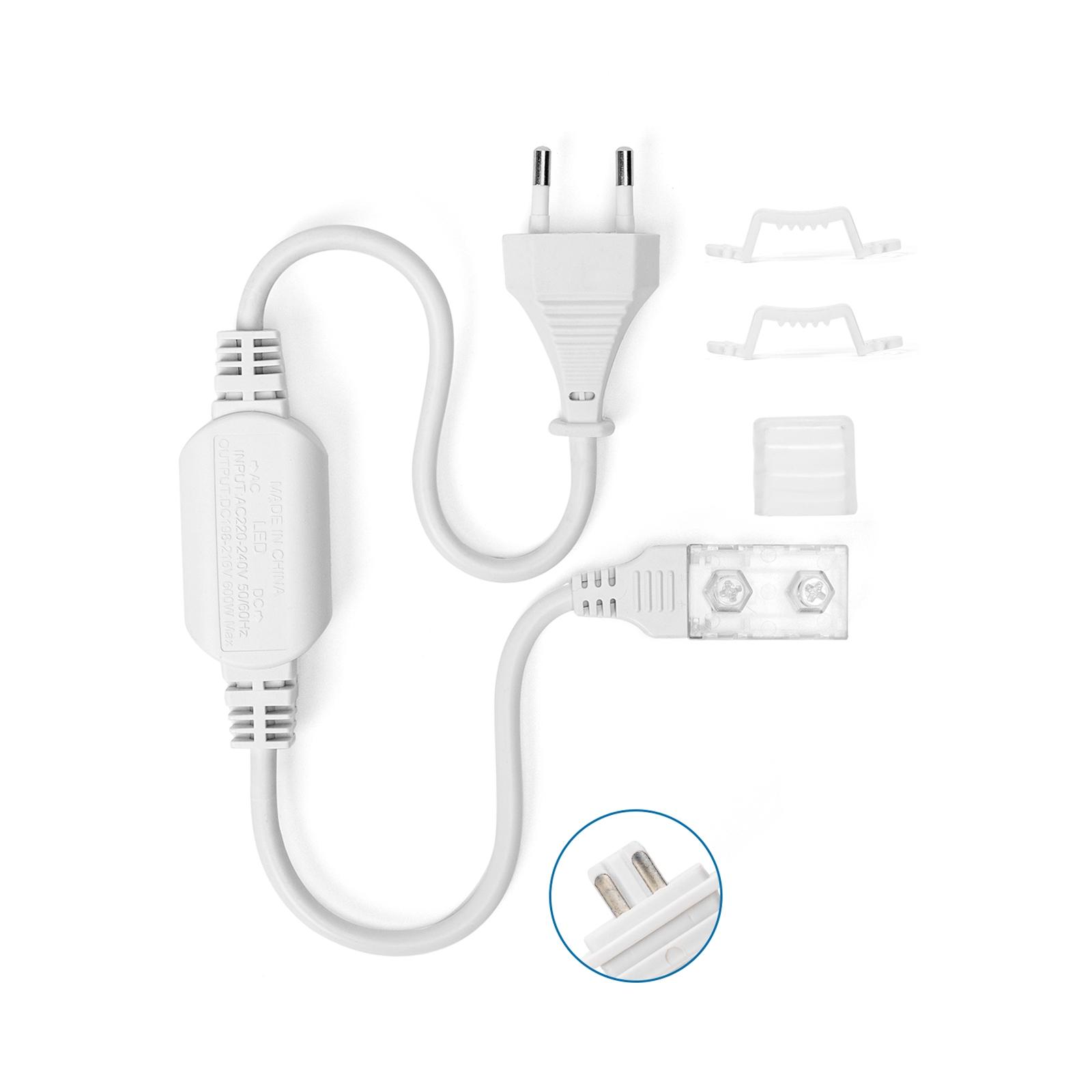 Integrated circuit strip light power cord set