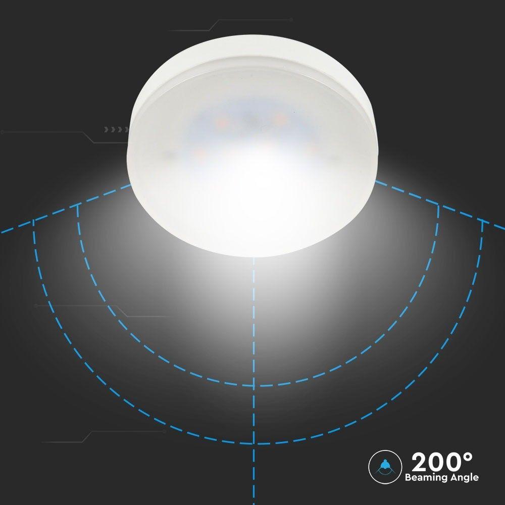 7W Żarówka LED, Chip SAMSUNG, Barwa:6400K, Trzonek:GX53, VTAC, SKU 224