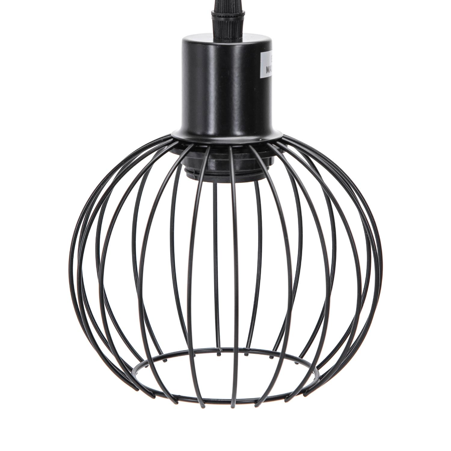 Pendant light with iron frame ( Steel )