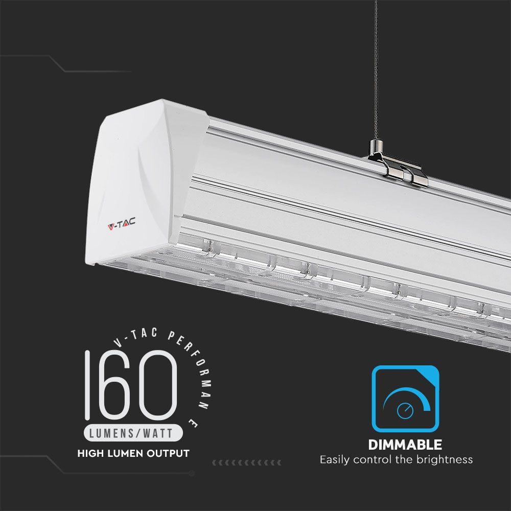 VT-4551D 50W LED LINEAR MASTER TRUNKING 4000K 90'D LENS (160LM/W)-DIMMABLE