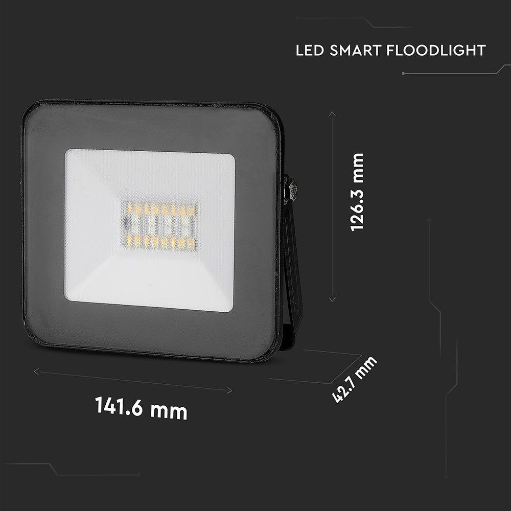 VT-5020 20W LED BLUETOOTH FLOODLIGHT RGB+3IN1 CCT-BLACK BODY (DIMMABLE VIA APP)