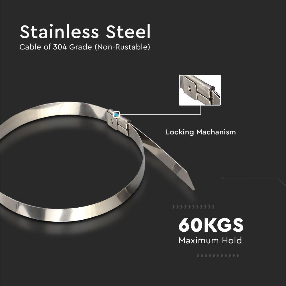 CABLE TIE 4.6*250mm STAINLESS STEEL 100PCS/PACK