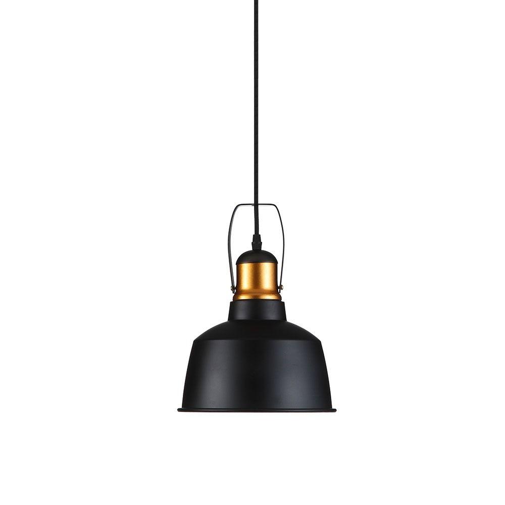 VT-7422 ALUMINUM SHADE PENDANT LIGHT-BLACK-E27