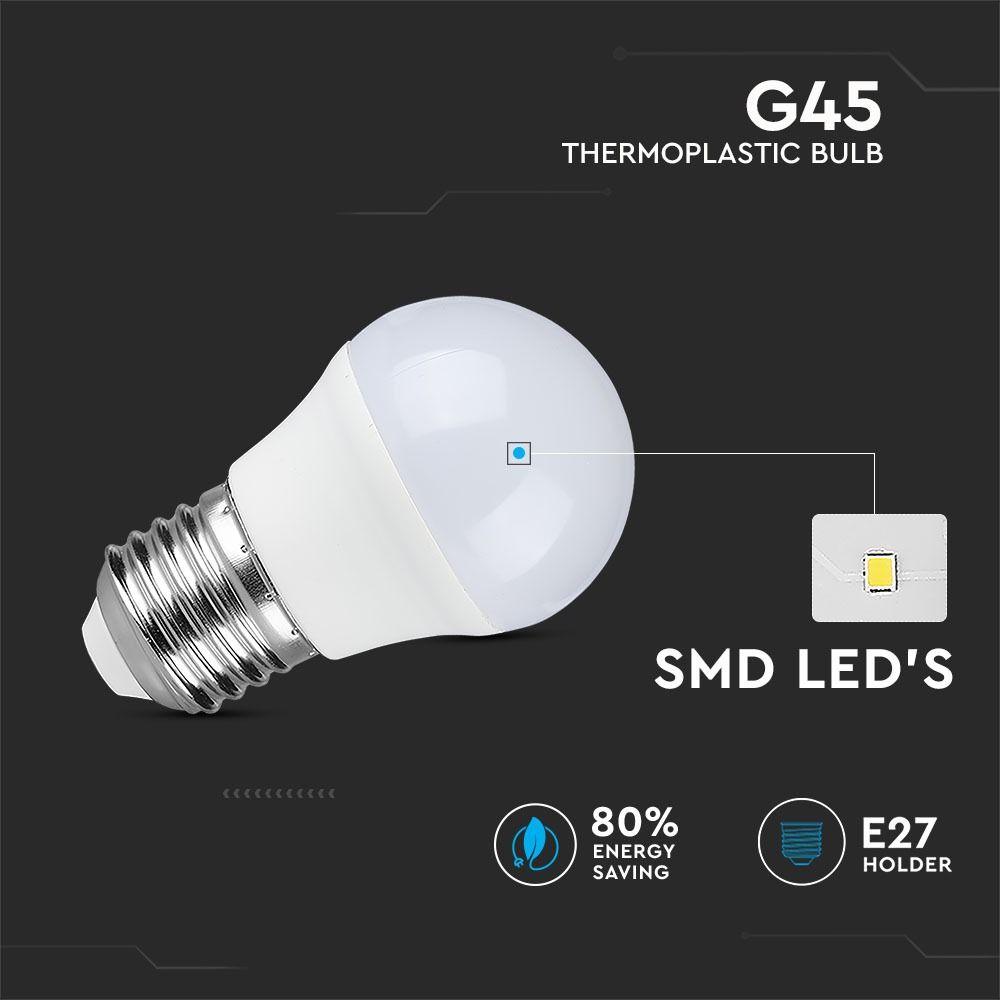 VT-1879 5.5W G45 PLASTIC BULBS 2700K E27