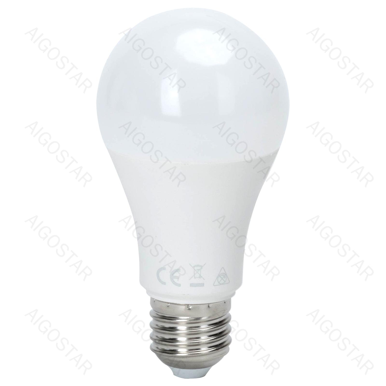 LED light sensitive induced and microwave sensor bulb A60 E27 12W 3000K