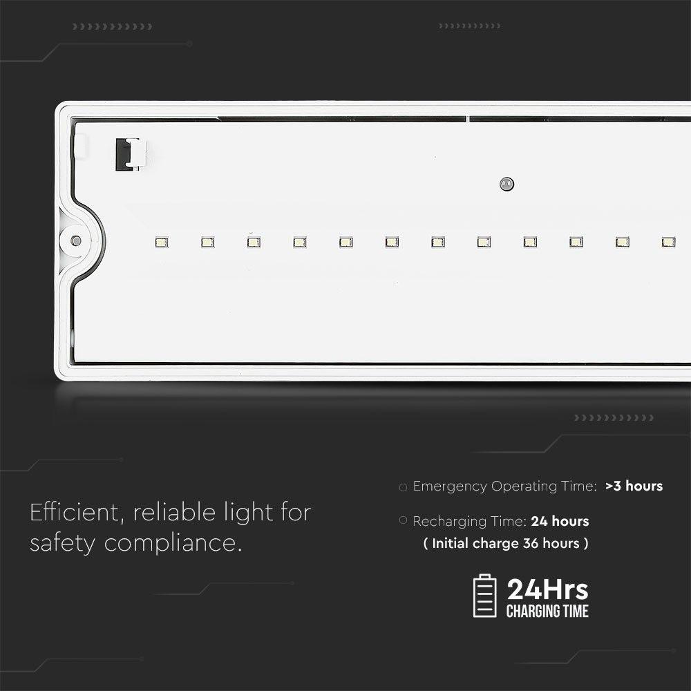 VT-533ST 3W LED EMERGENCY LIGHT 6500K