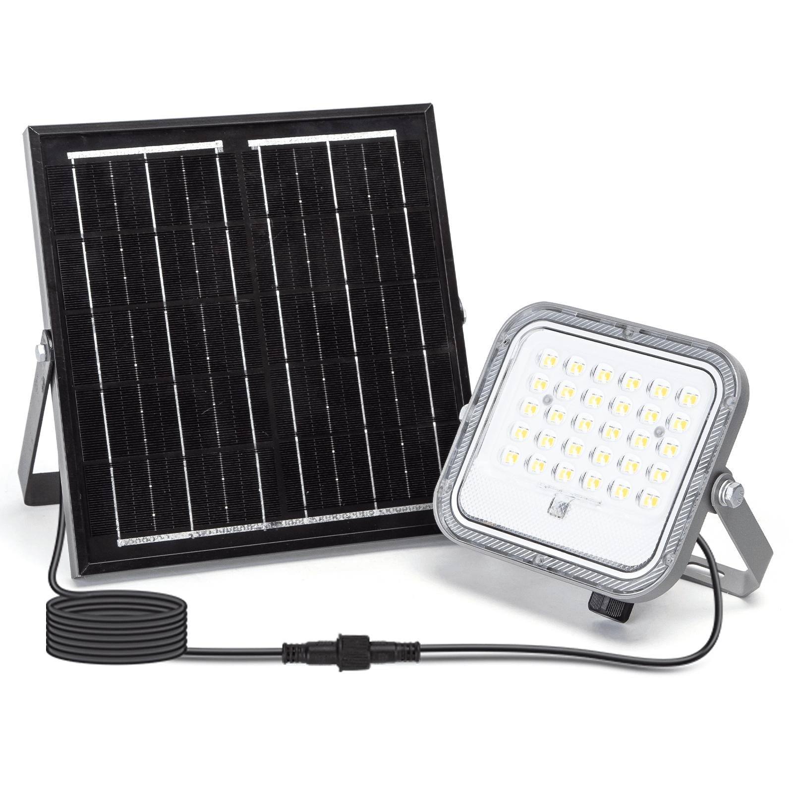 LED FLOOD LIGHT WITH SOLAR PANEL /09 Series/ 2M LINE/150W/ CCT