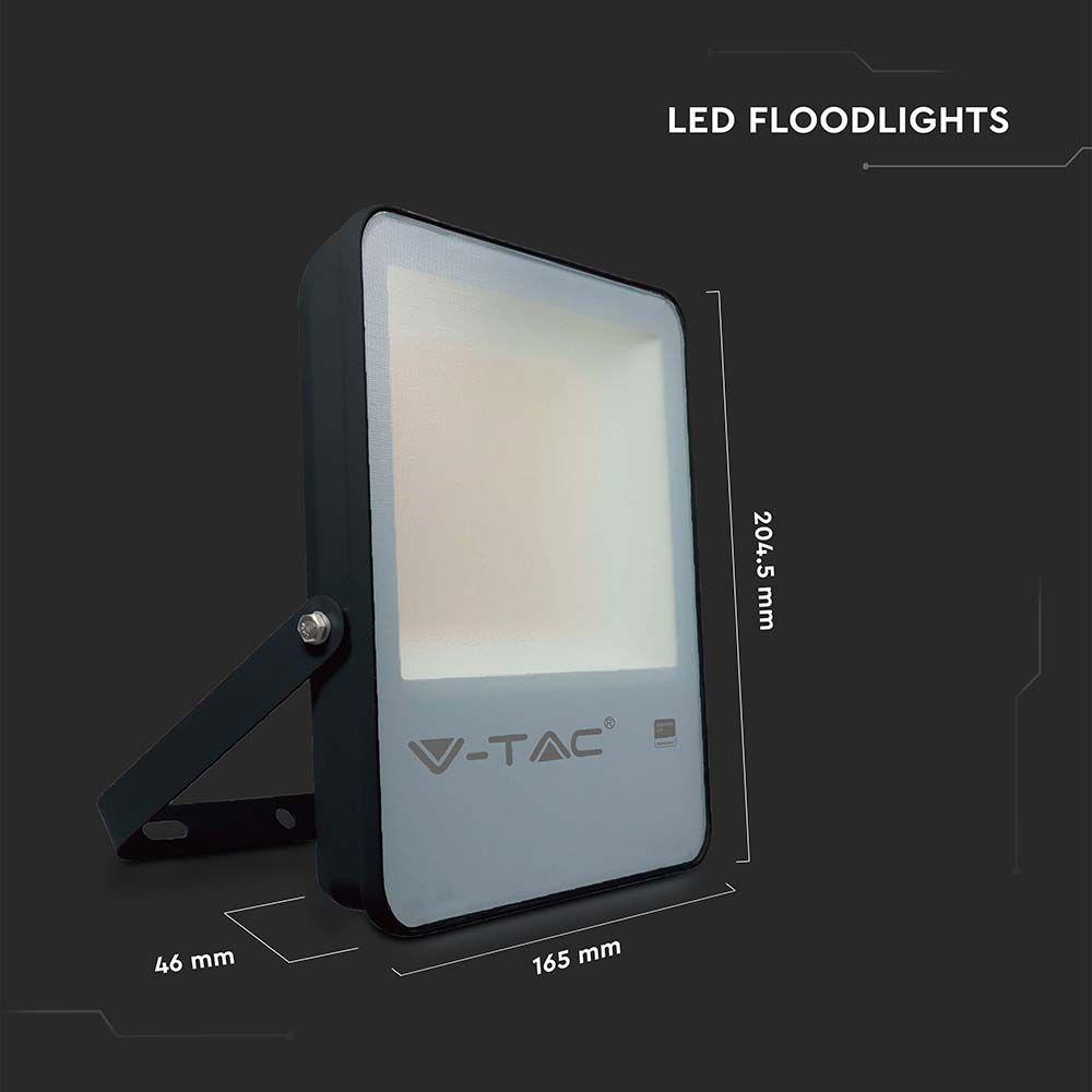 VT-32 30W LED FLOODLIGHT SAMSUNG CHIP 6500K BLACK BODY 137LM/W