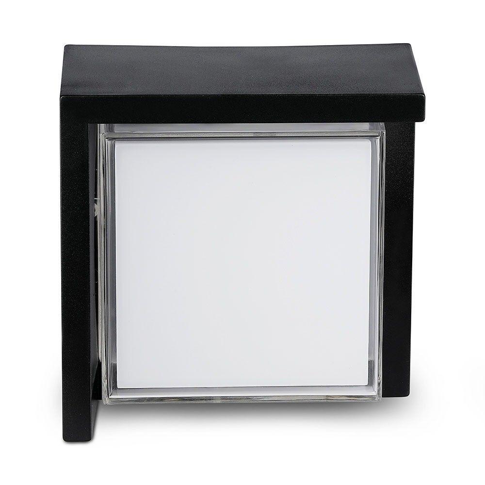 VT-827 12W LED WALL LIGHT 4000K,BLACK -SQUARE