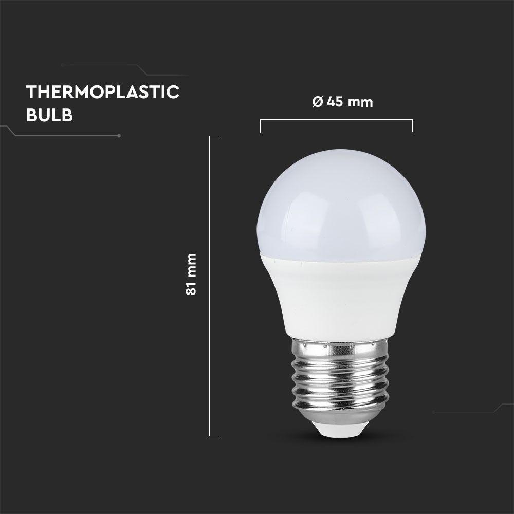 VT-2176 5.5W G45 PLASTIC BULBS 4000K E27 3PCS/PACK