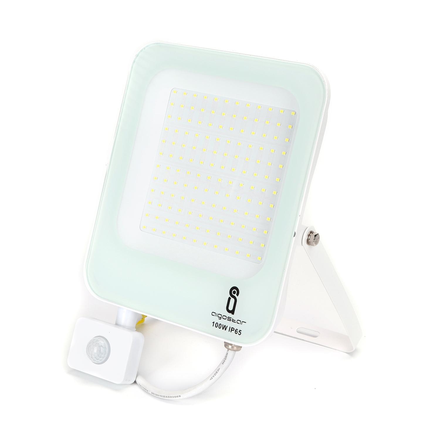 LED Floodlight with Sensor White 100W