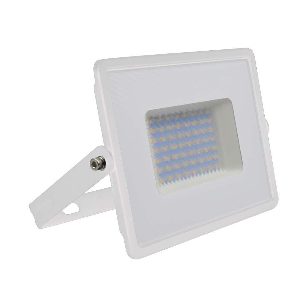 50W Naświetlacz LED SMD, Barwa:4000K, Obudowa: Biała, VTAC, SKU 215962