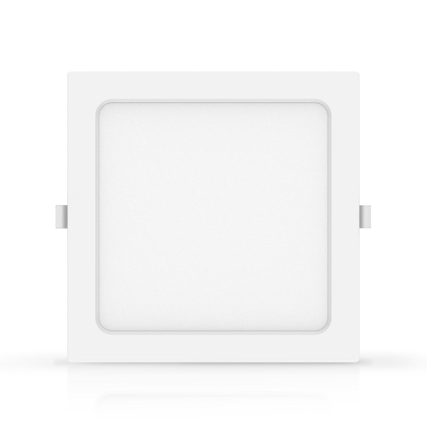 Downlight kwadratowy podtynkowy LED 15W Żółte światło