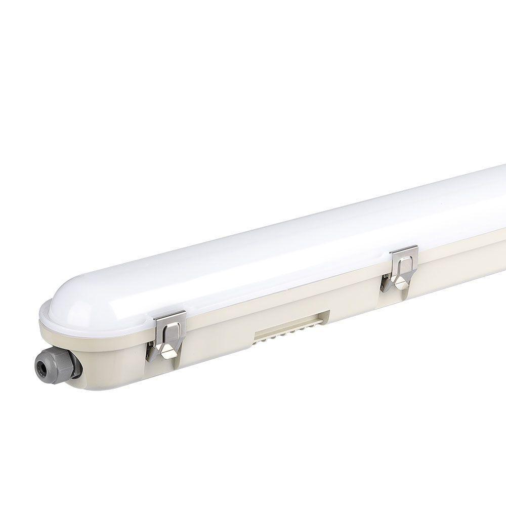 VT-150148E 48W LED WP LAMP FITTING 150CM SAMSUNG CHIP & EM KIT MILKY COVER+SS CLIPS 4000K