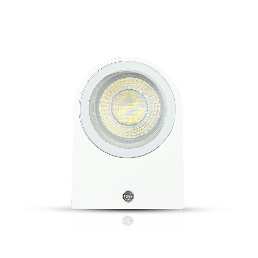 VT-7651 1 WAY GU10 WALL FITTING(ALUMINUM) ROUND-WHITE BODY, IP44