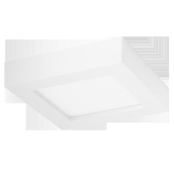 Downlight kwadratowy natynkowy LED 9W Żółte światło