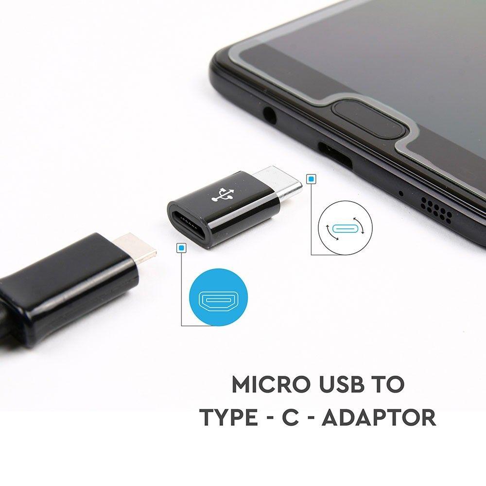 Adapter USB - typ: C , Czarny, VTAC, SKU 8471