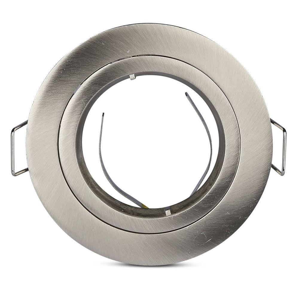 VT-774 GU10 FITTING ROUND- SATIN NICKLE