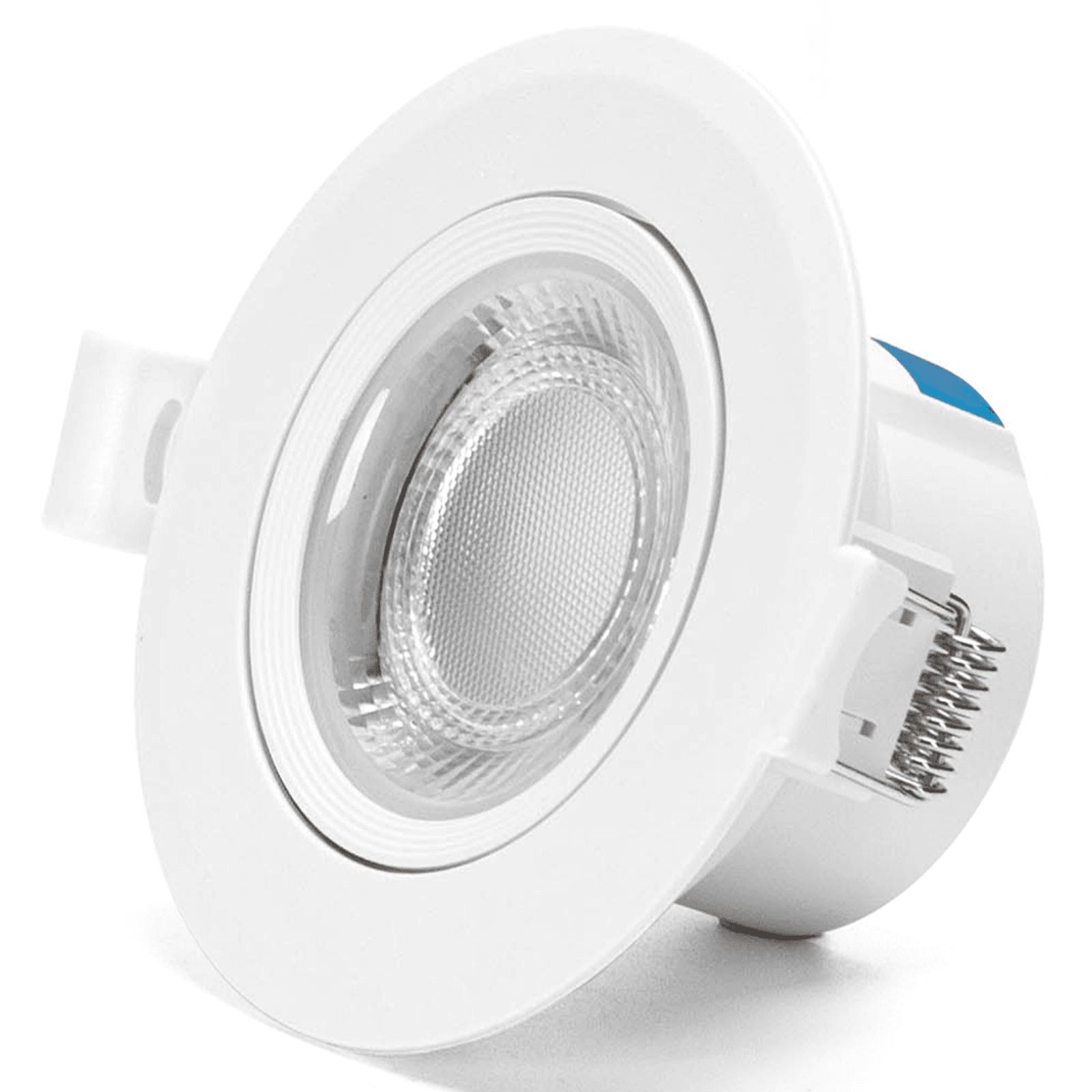 LED  Flush-mounted Round Downlight with Adjustable Angle 5W White Light