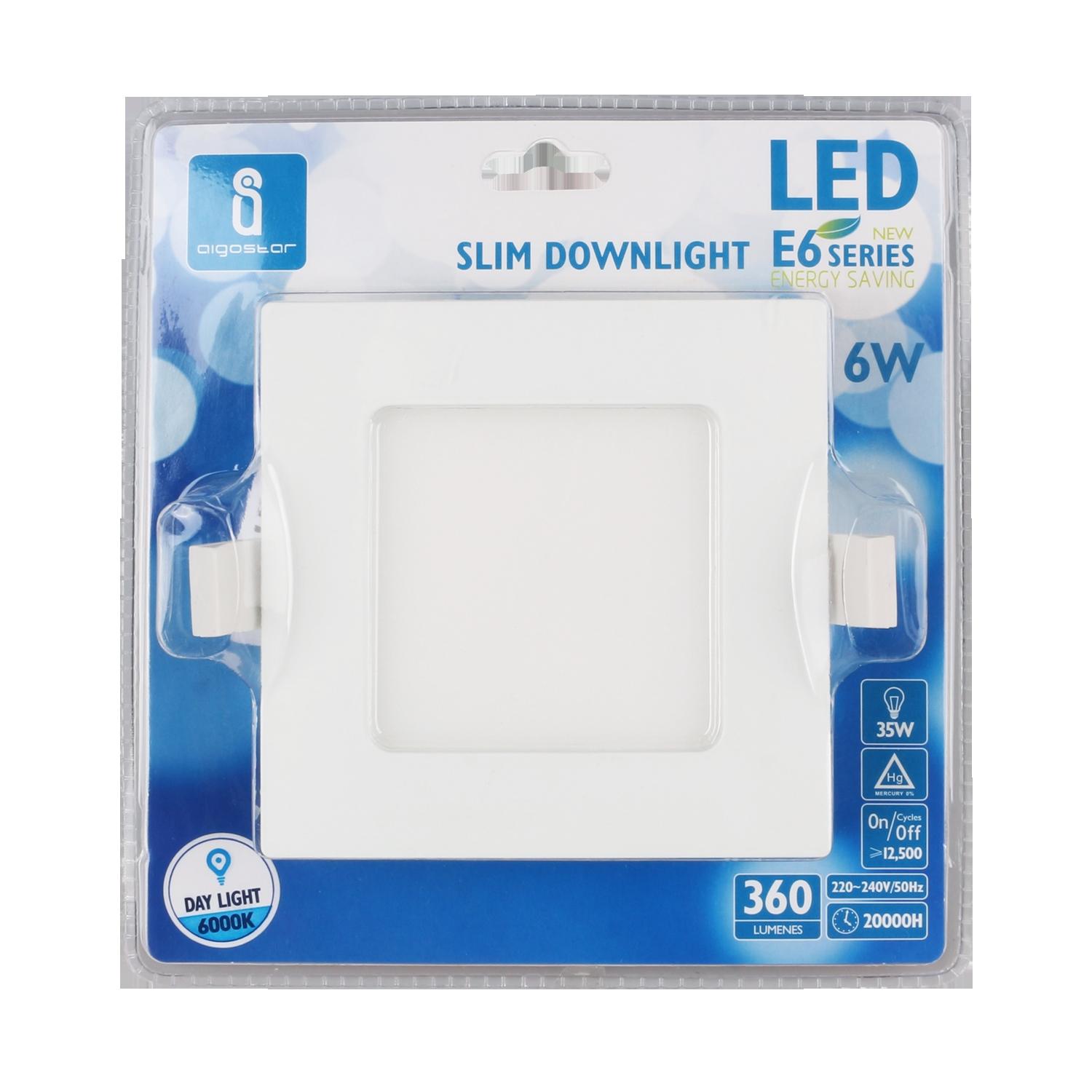 Downlight kwadratowy podtynkowy LED 18W Światło białe