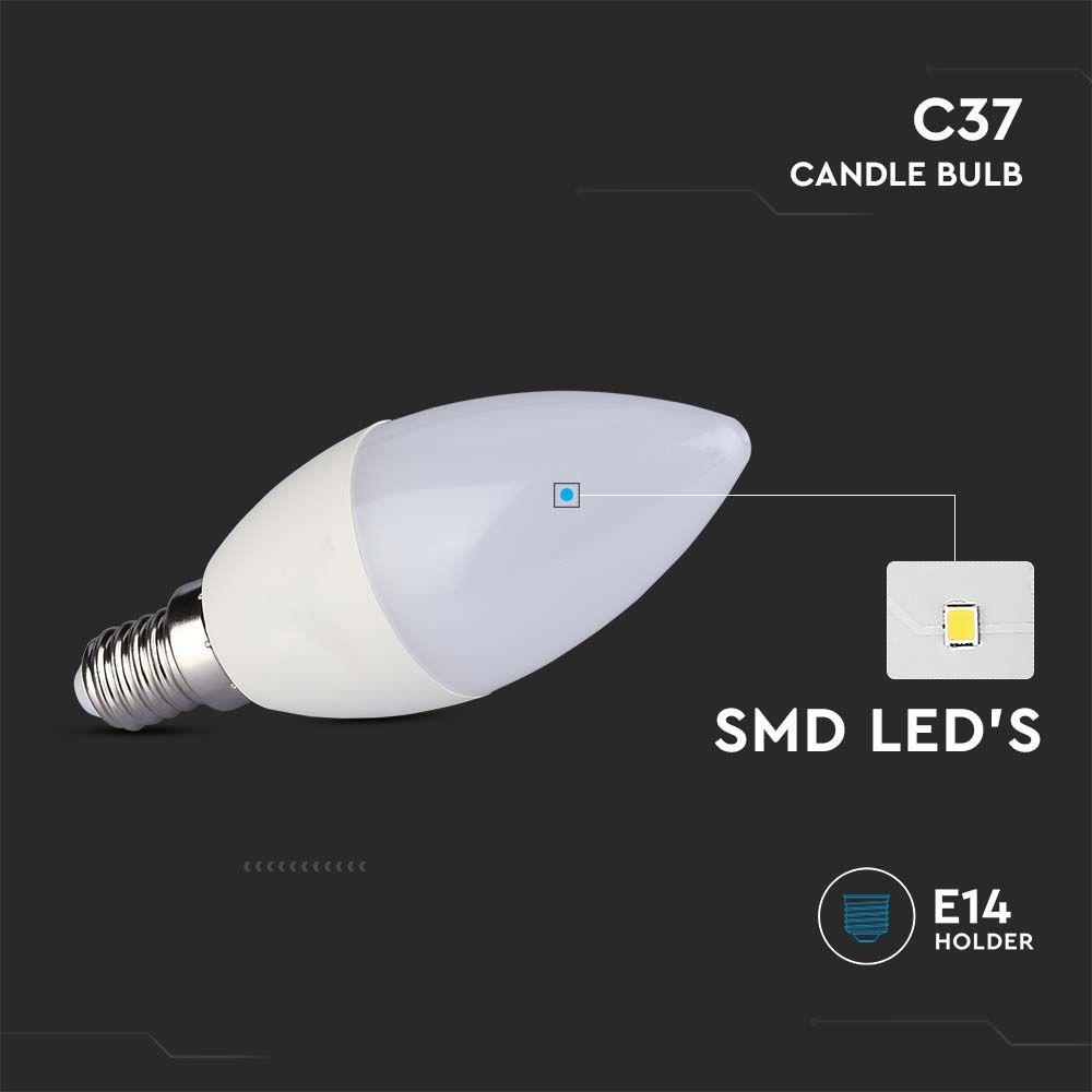 VT-2323 2.9W CANDLE BULB 6500K E14