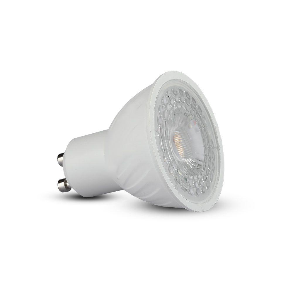 6.5W GU10 Żarówka LED, Chip SAMSUNG, Barwa:4000K, Kąt 38', Trzonek:GU10, VTAC, SKU 190