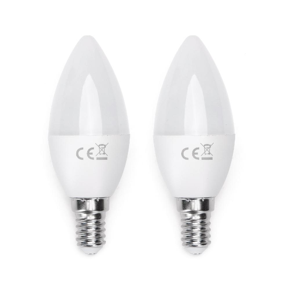 LED E14 10W C37 2pcs