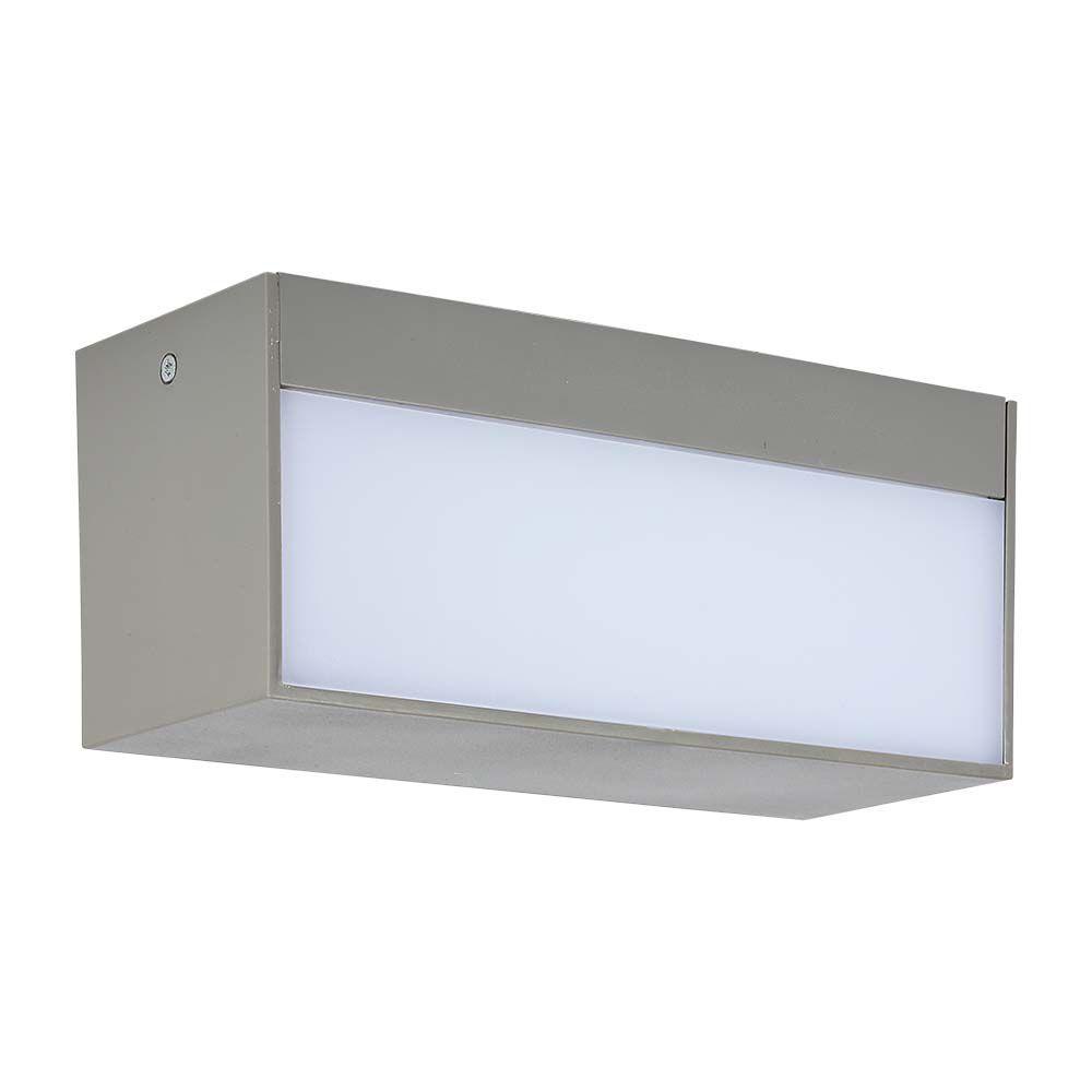 12W Lampa ścienna LED, Kierunek: Góra-Dół, Barwa:6400K, Obudowa: Szara, VTAC, SKU 218244