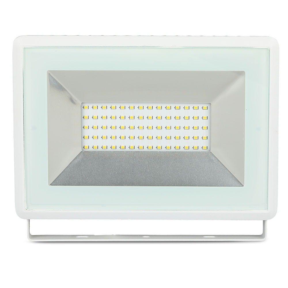 50W Naświetlacz LED SMD, Barwa:6500K, Obudowa: Biała, VTAC, SKU 5963