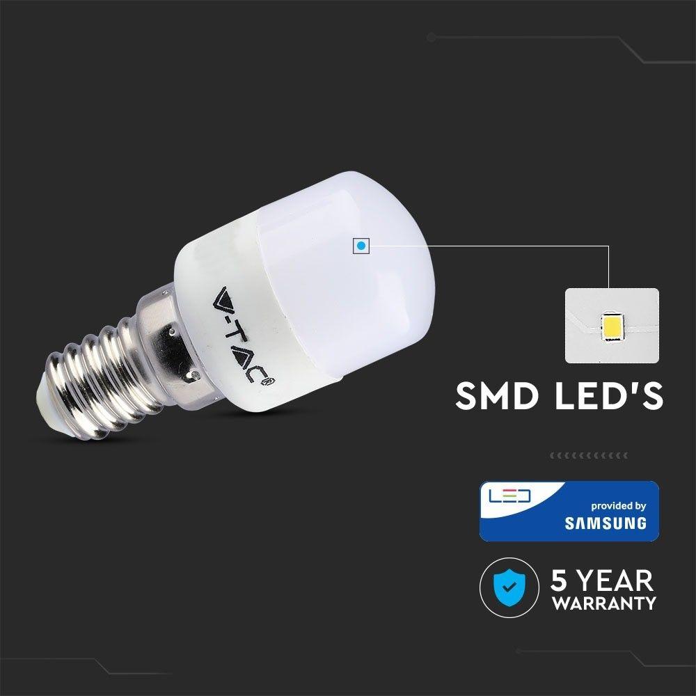 2W ST26 Żarówka LED, Chip SAMSUNG, Barwa:6400K, Trzonek:E14, VTAC, SKU 236