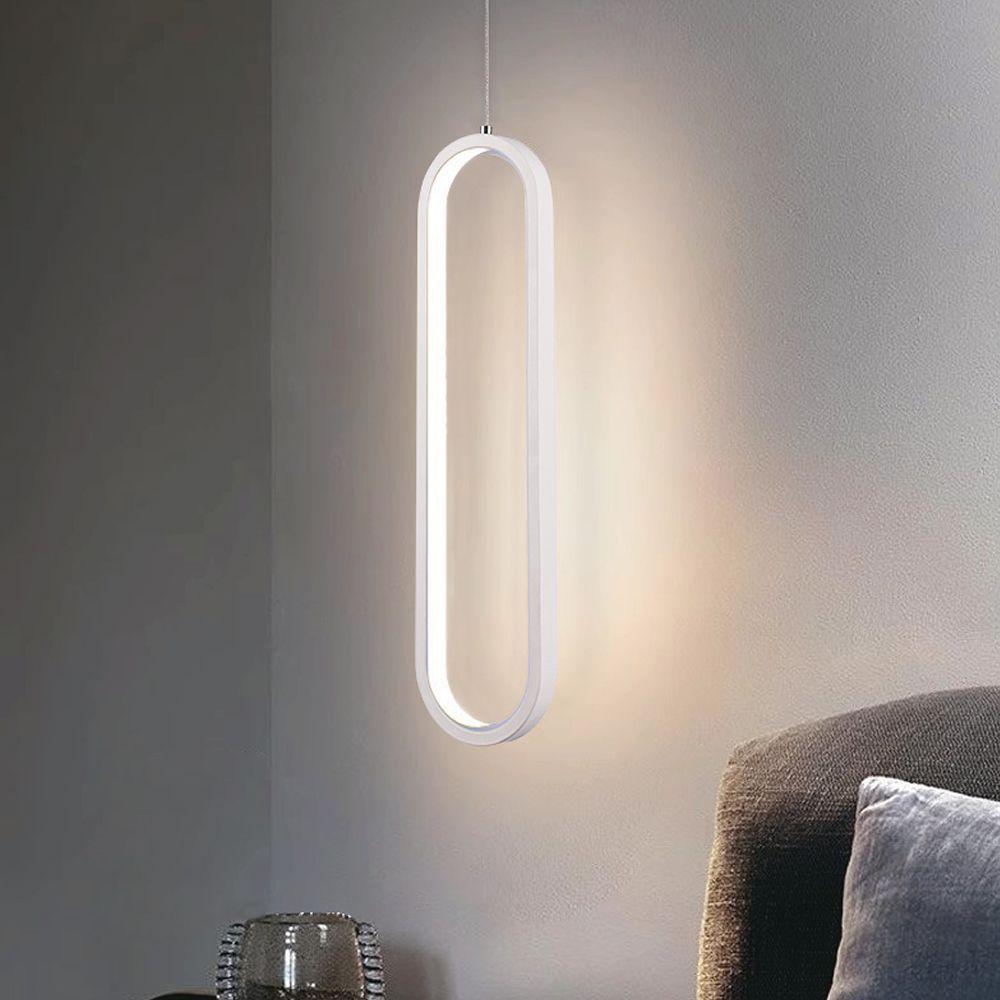 Lampa wisząca LED (40CM), Barwa: 4000K, Obudowa: Biała      , VTAC, SKU 10091