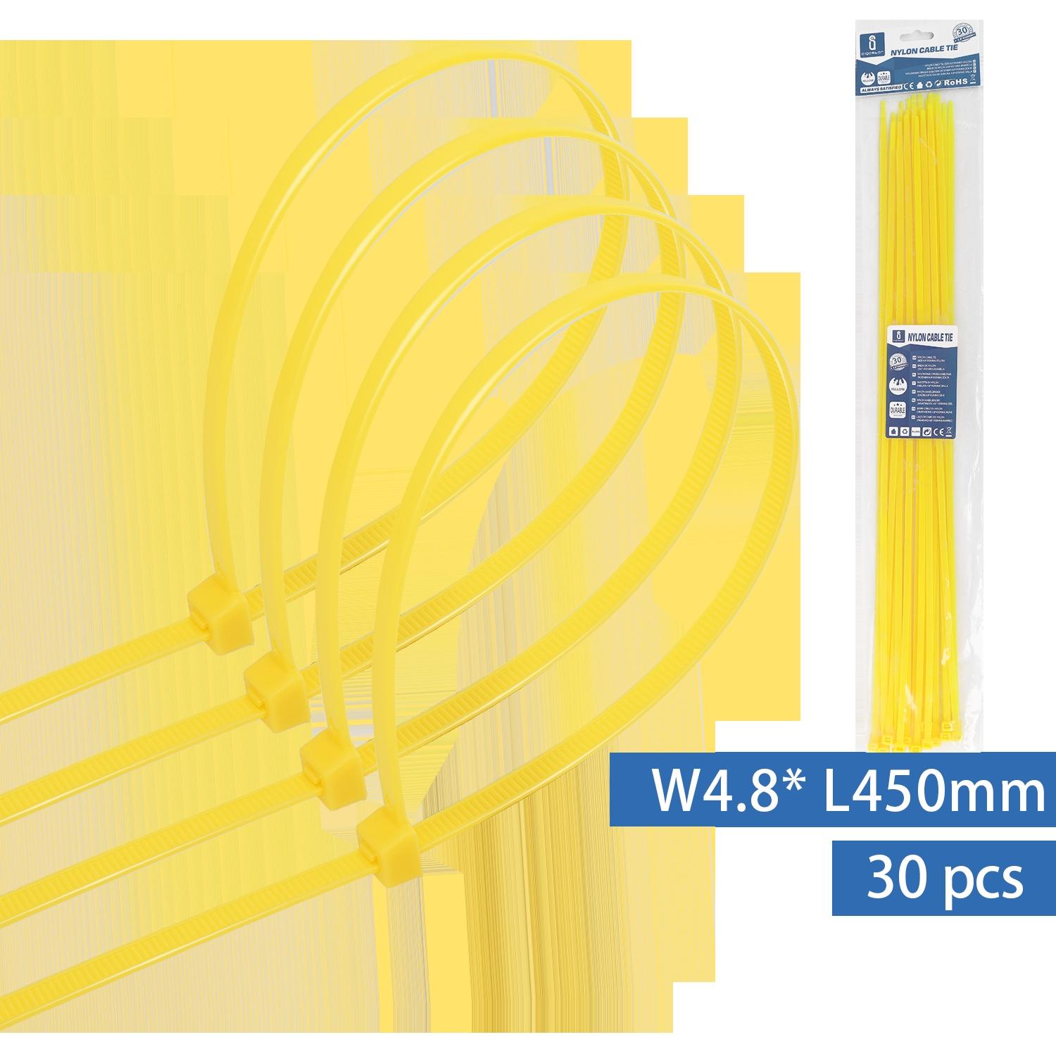 Nylon Cable Ties W4.8*L450mm Yellow