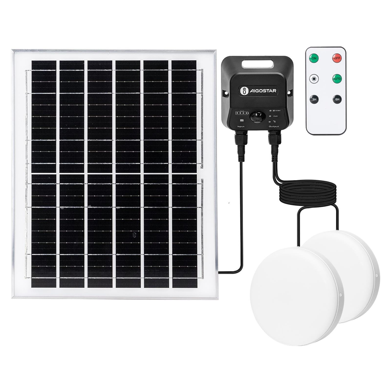 SOLAR LIGHT/SPLIT/with Batterie/CEILING LIGHT/5M+3M LINE/100W*2/6500K/PIR