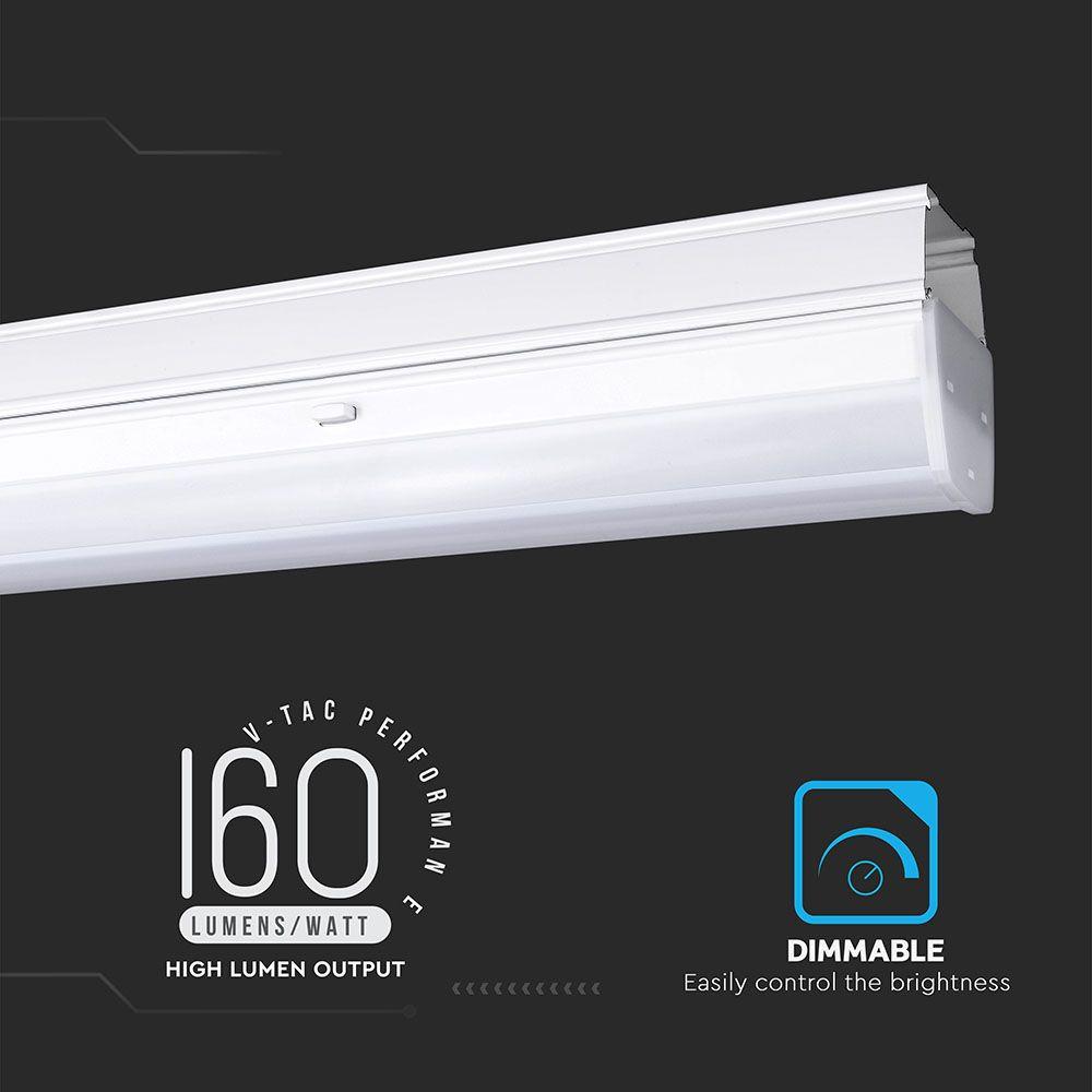 VT-4551D 50W LED LINEAR MASTER TRUNKING 4000K 120'D LENS (160LM/W)-DIMMABLE