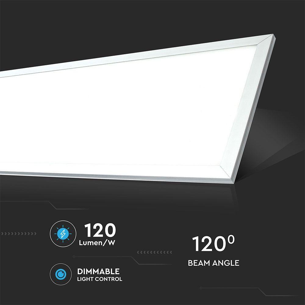 29W Panel LED 1200x300mm, Barwa:3000K, HIGH LUMEN, Opakowanie: 6szt., VTAC, SKU 6256