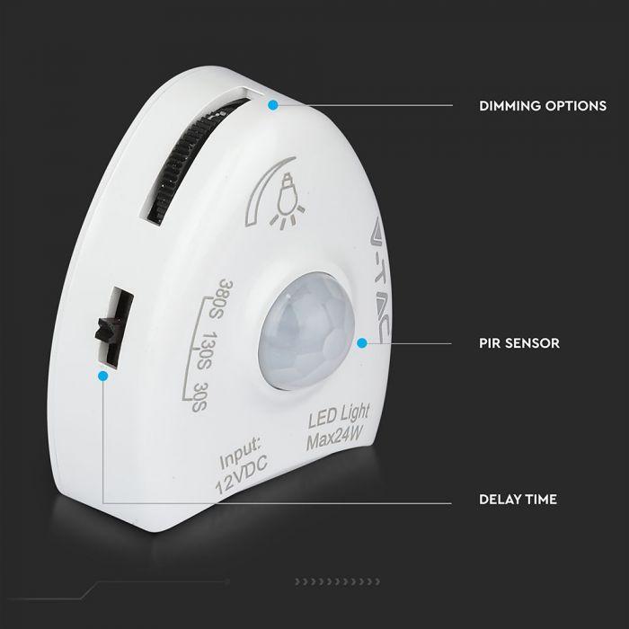 VT-8067 3W LED BEDLIGHT SENSOR SINGLE BED 4000K