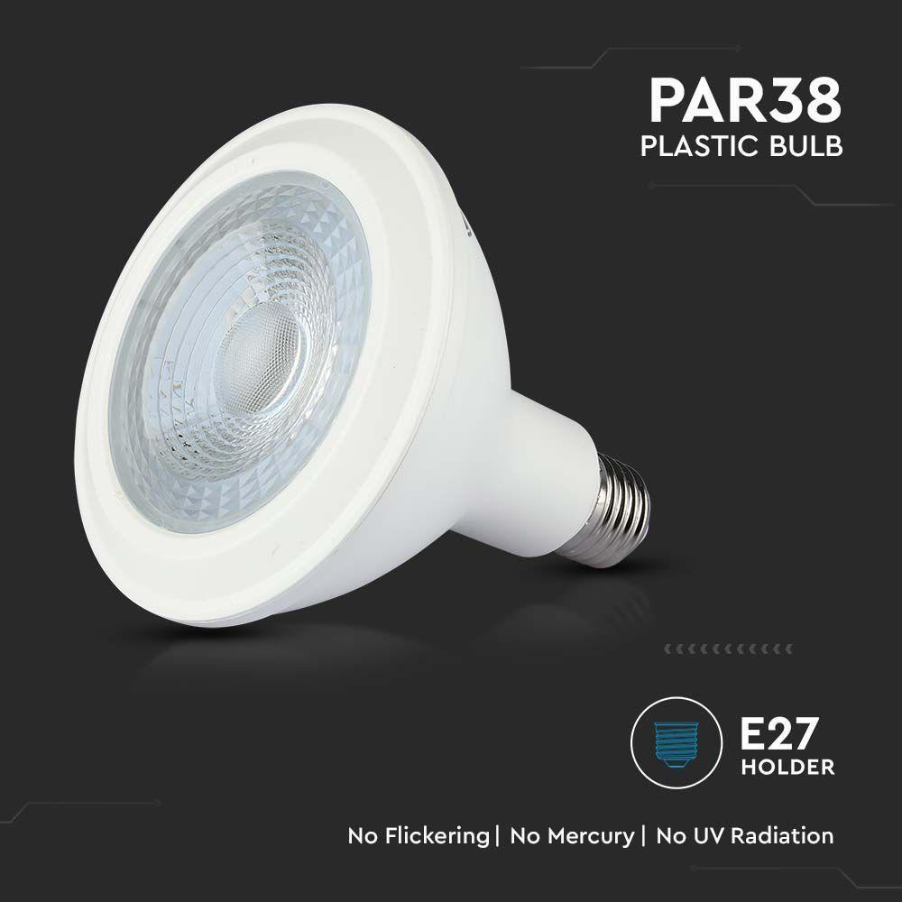 VT-238 12.8W LED PAR38 BULB SAMSUNG CHIP 3000K E27