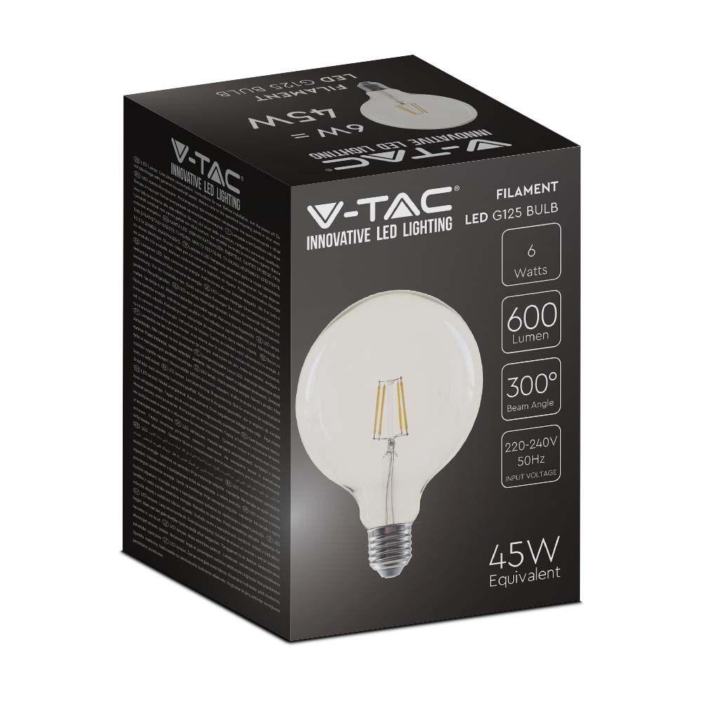 VT-1983 6W G125 FILAMENT BULB 3000K E27